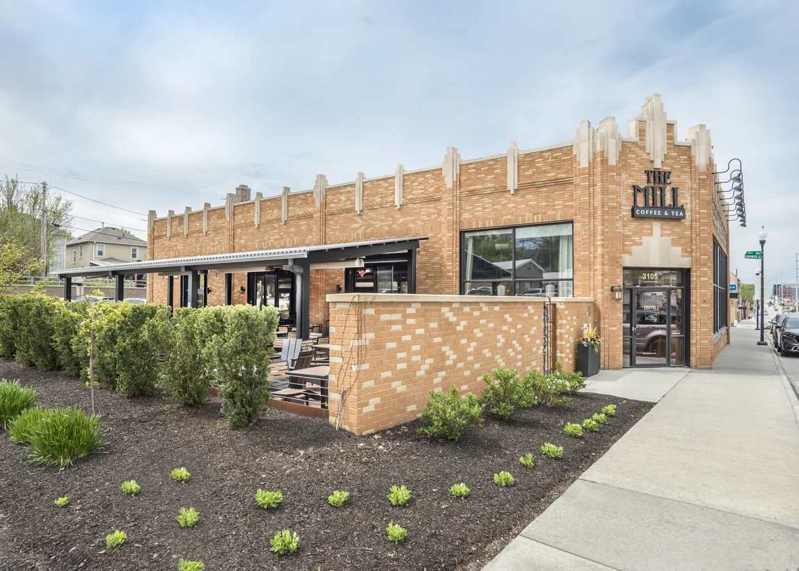 Exterior view of The Mill Coffee & Tea building