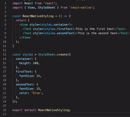 Styling in React Native