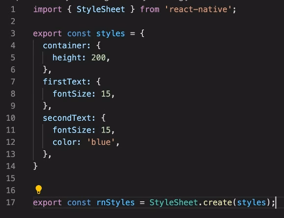 Example of a possible way to share CSS