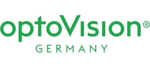 OptoVision Germany company logo in green text with registered trademark symbol.