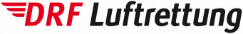 DRF Luftrettung Schriftzug und Logo in Rot und Schwarz