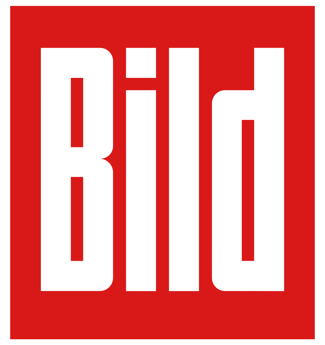 Das weiße BILD-Logo in fetten Großbuchstaben auf rotem quadratischem Hintergrund.