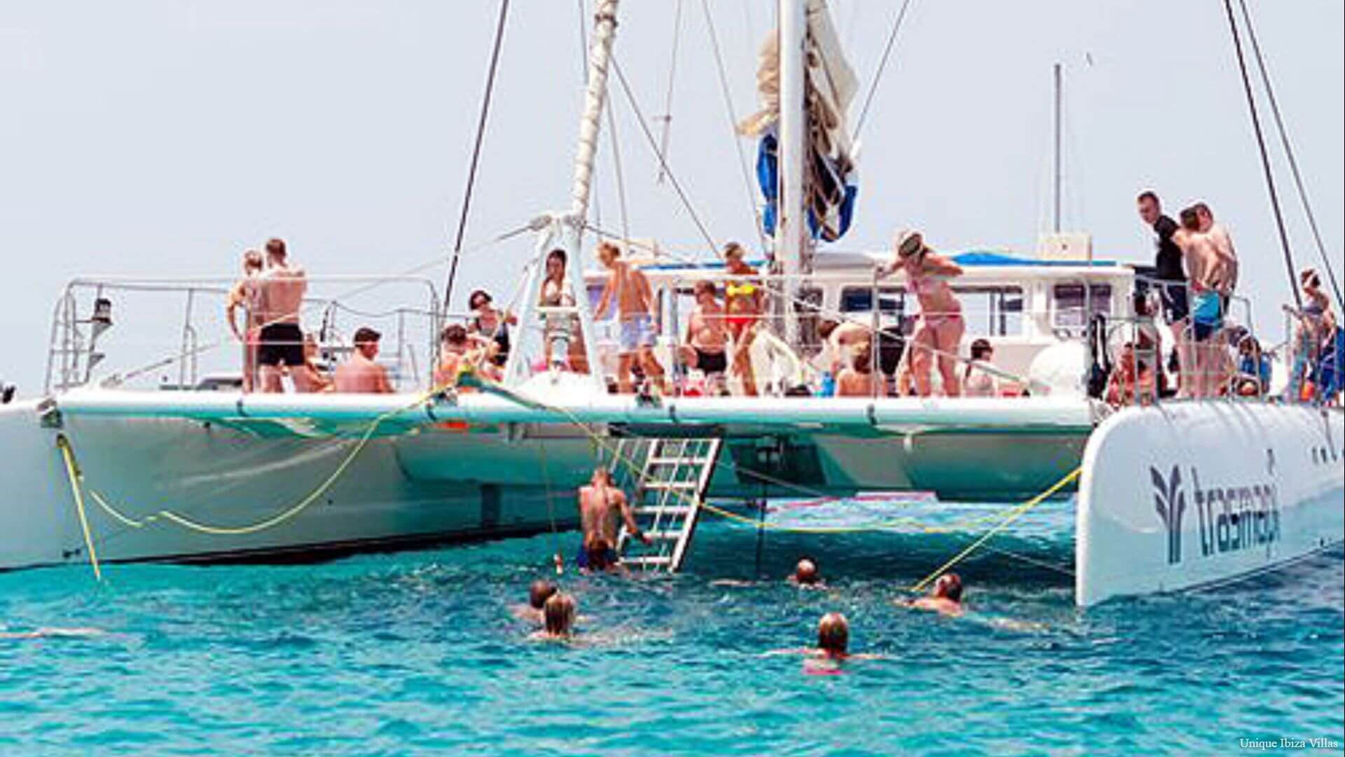 Ibiza Catamaran Charter for 80 people | Large Group Boat Hire