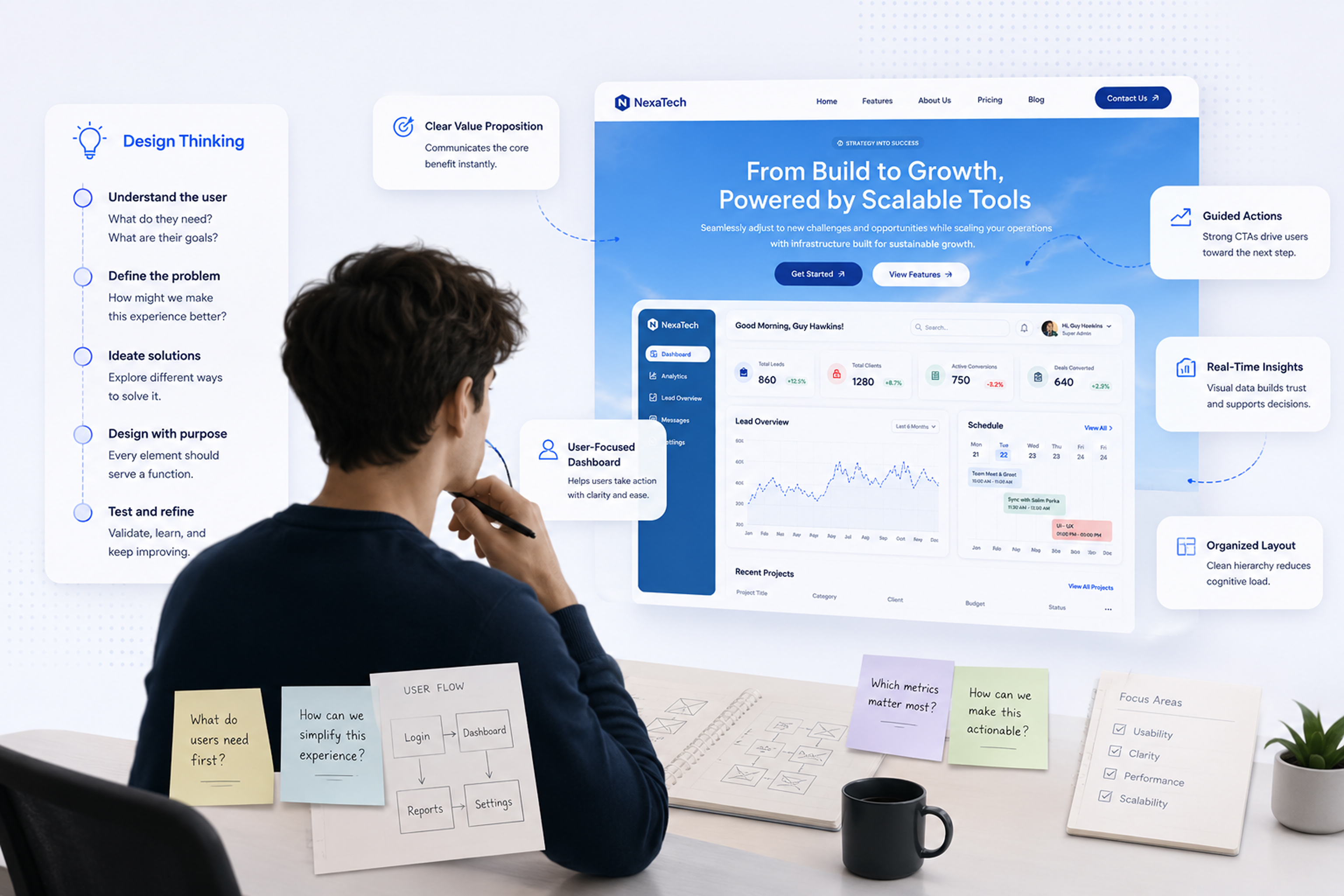 Visual example demonstrating modern web design, usability principles, and digital product best practices.
