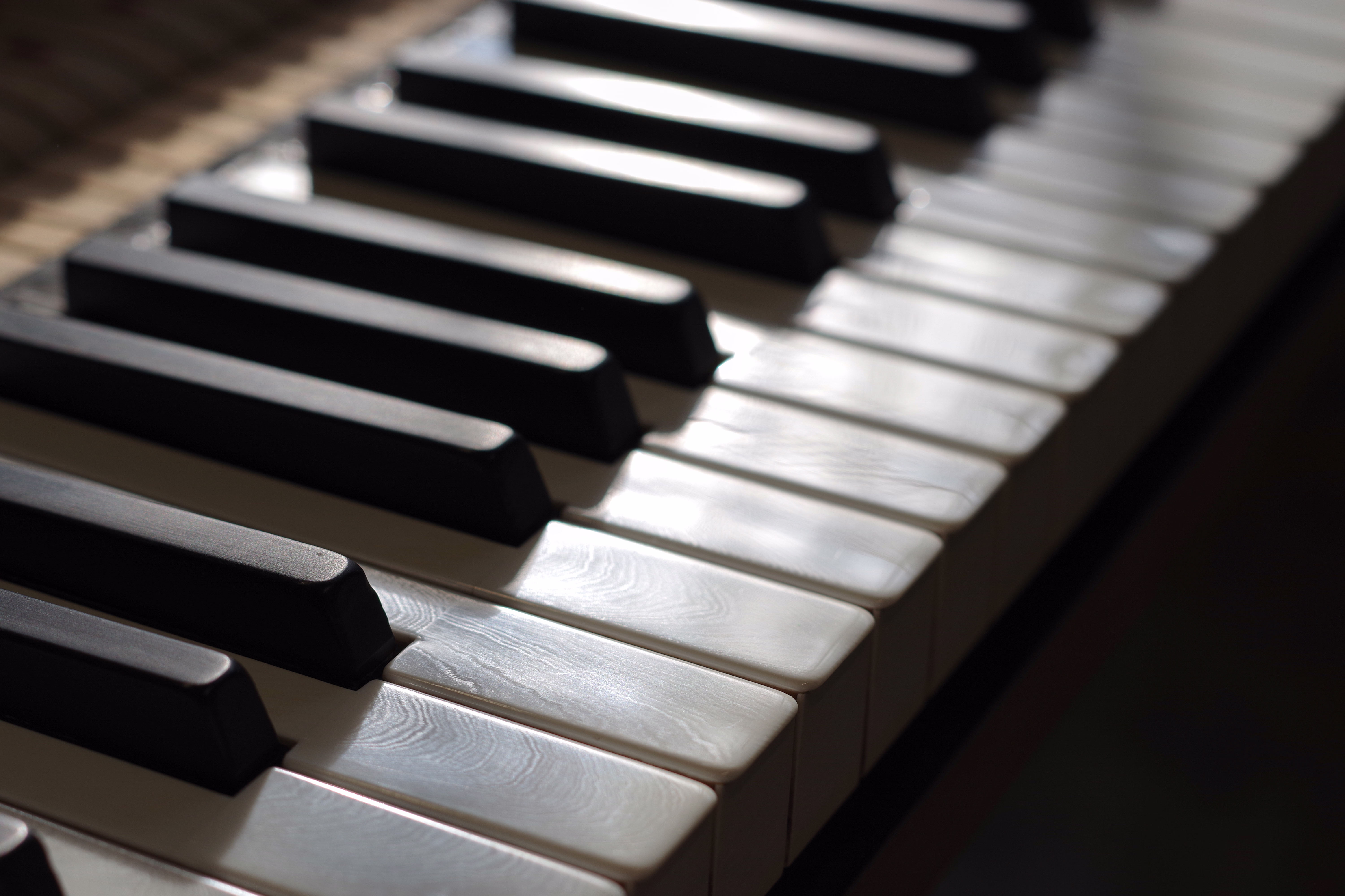 Clavier et mécanique sortis d’un piano à queue
