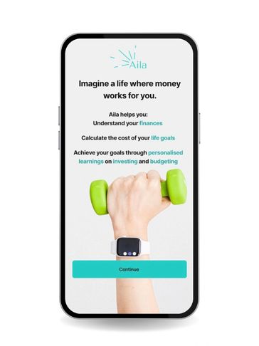 Aila personal finance app on Android phone