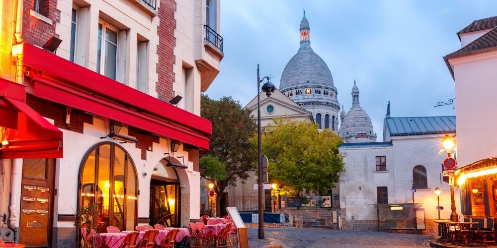photo du quartier montmartre à paris