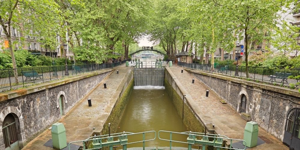 photo du canal saint martin à paris