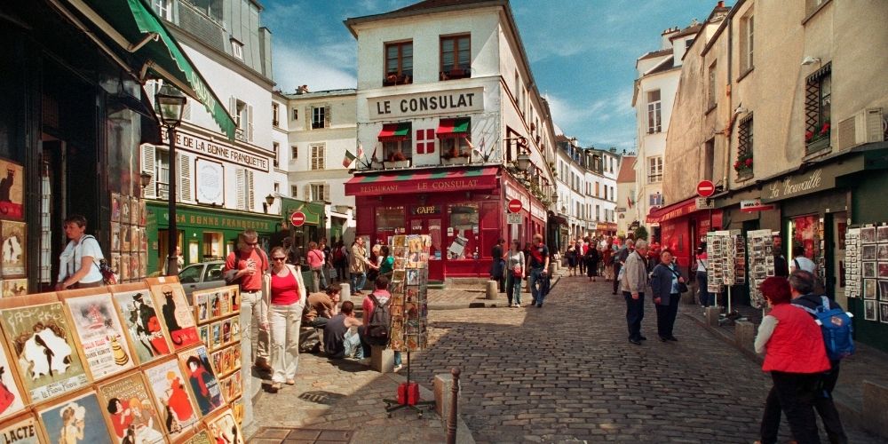 photo du quartier montmartre à paris