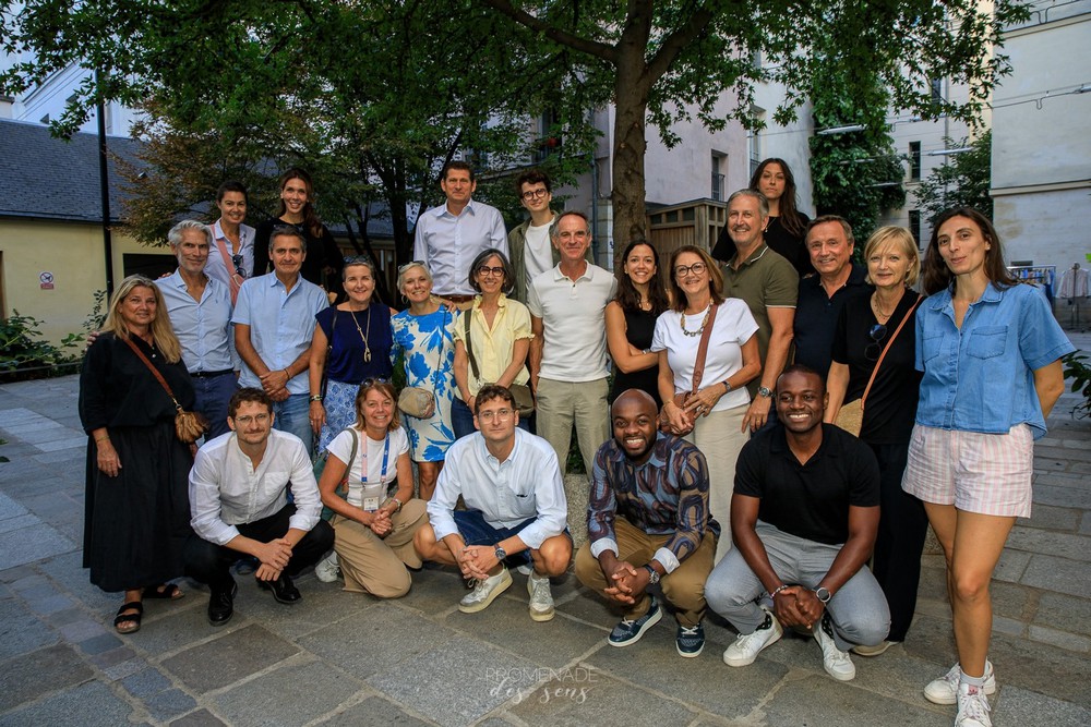 photo d'un team building par promenade des sens