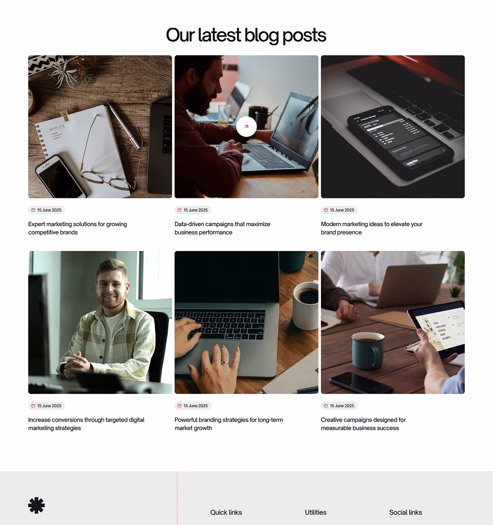 landing blog one
