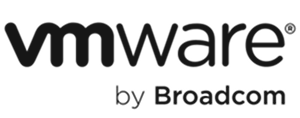 VMware by Broadcom logo.