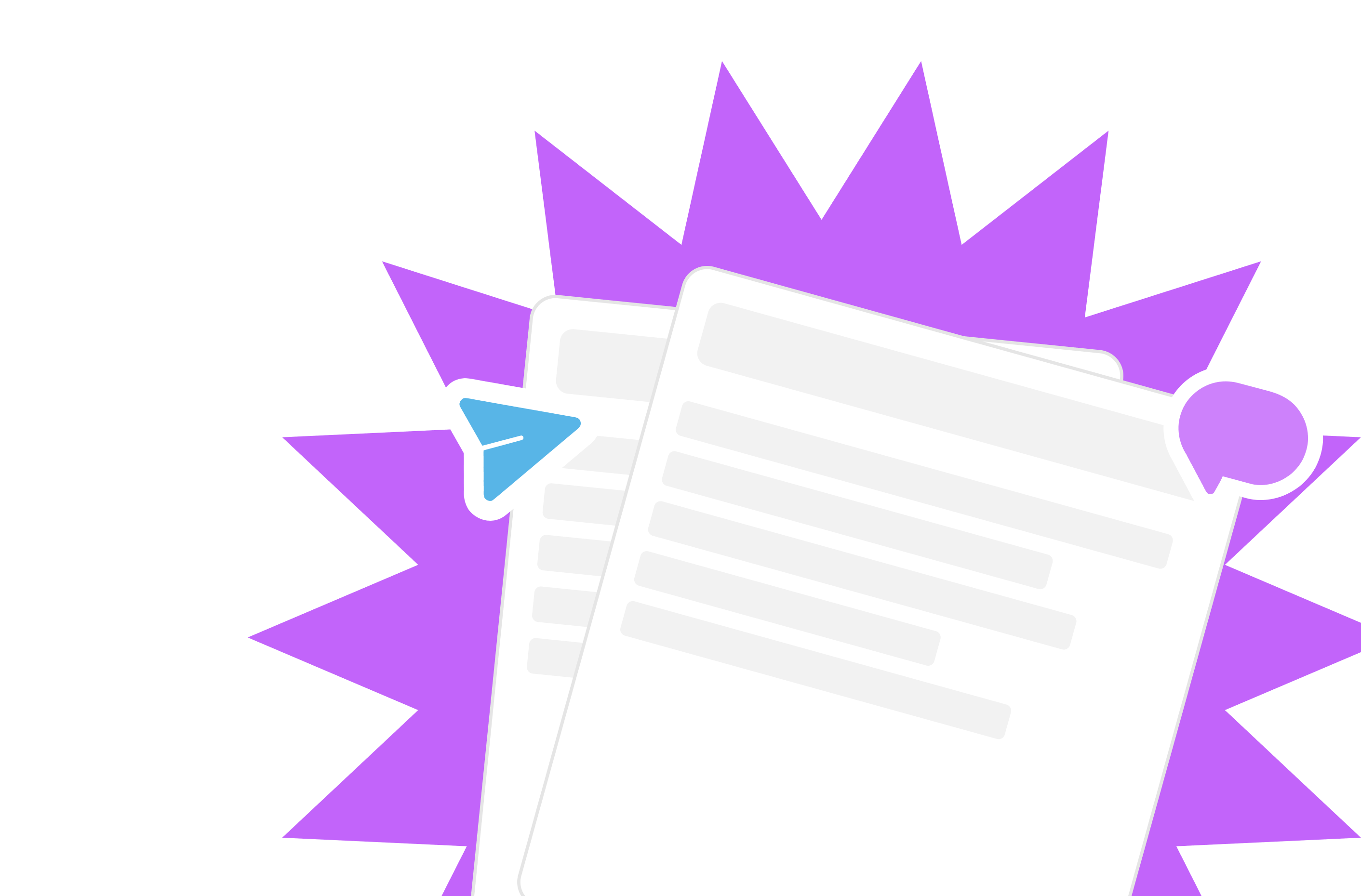 Illustrazione della fase di brief: un documento di progetto con icone di invio e chat
