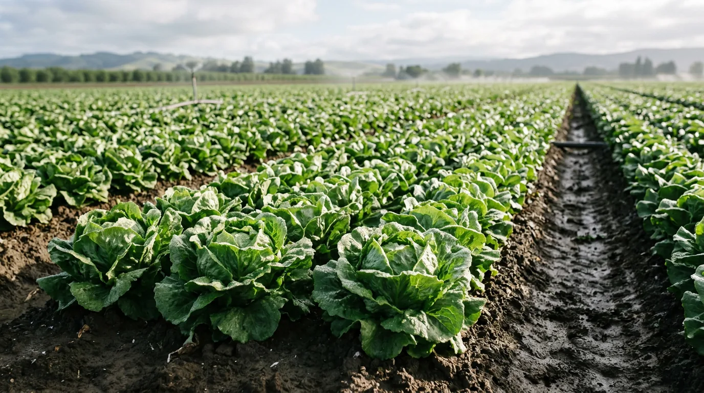 Salatfeld mit festen Köpfen – Einsatzbereich von AgroCalcium