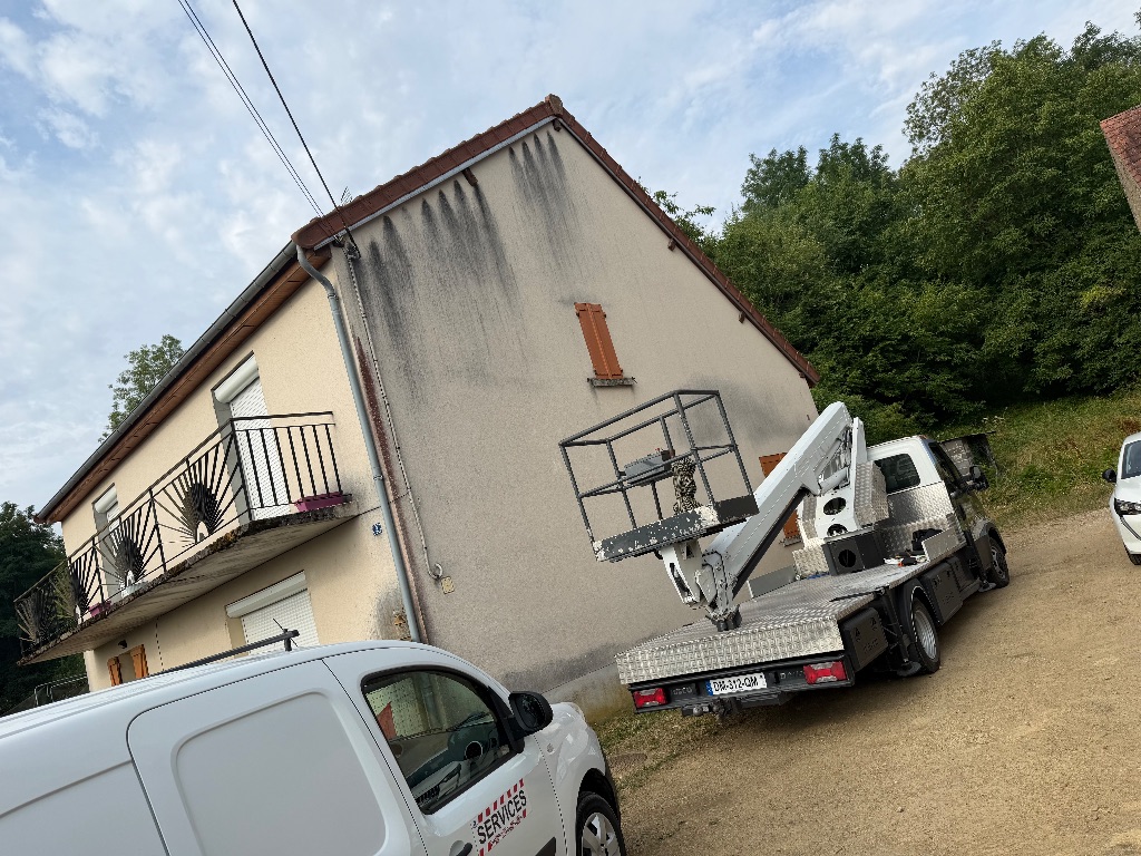 Avant : Nettoyage et démoussage de toiture à La Chapelle-Saint-Ursin