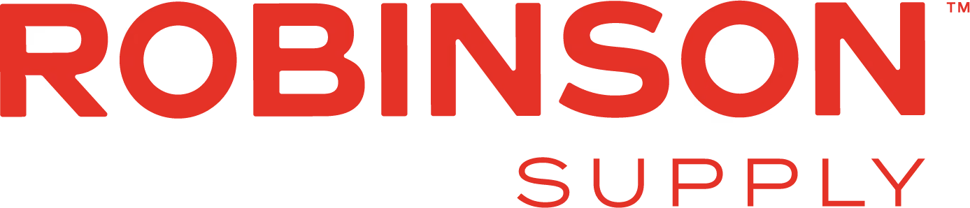 Robinson Supply brand logo in red text with a trademark symbol.