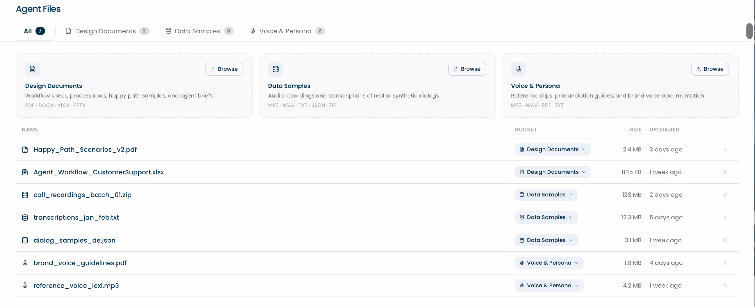 Upload design documents screenshot