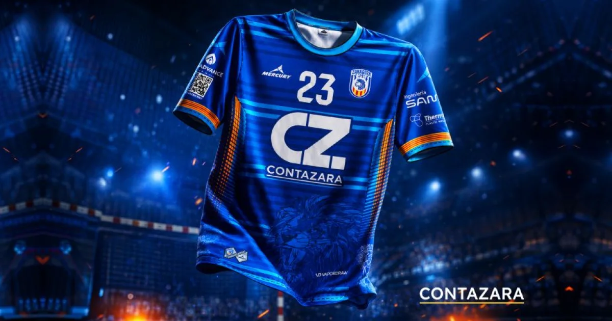 Presentación del patrocinio de Contazara con el Zaragoza Balonmano para la temporada 26/27.