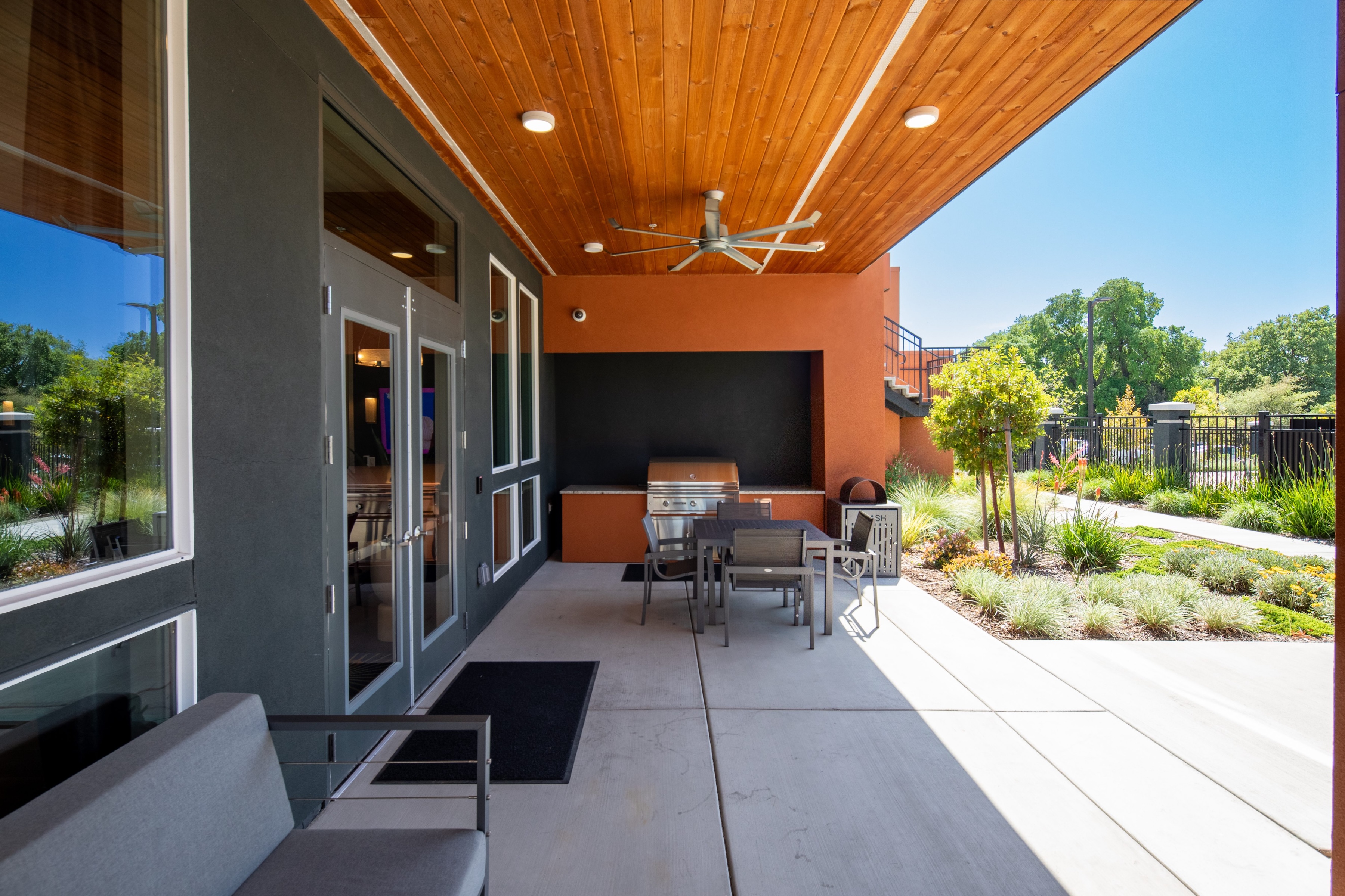 Outdoor bbq area