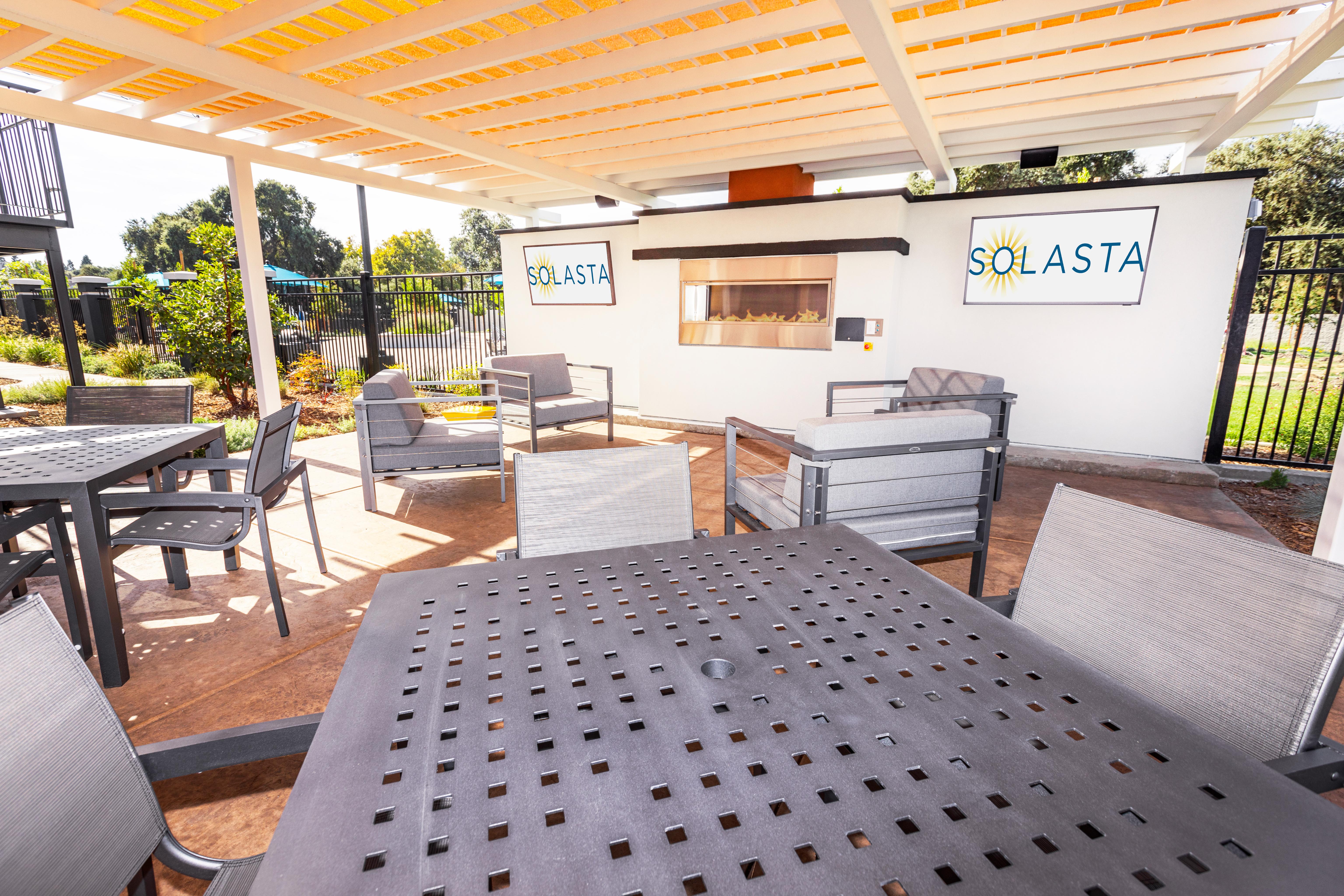 Outdoor seating area