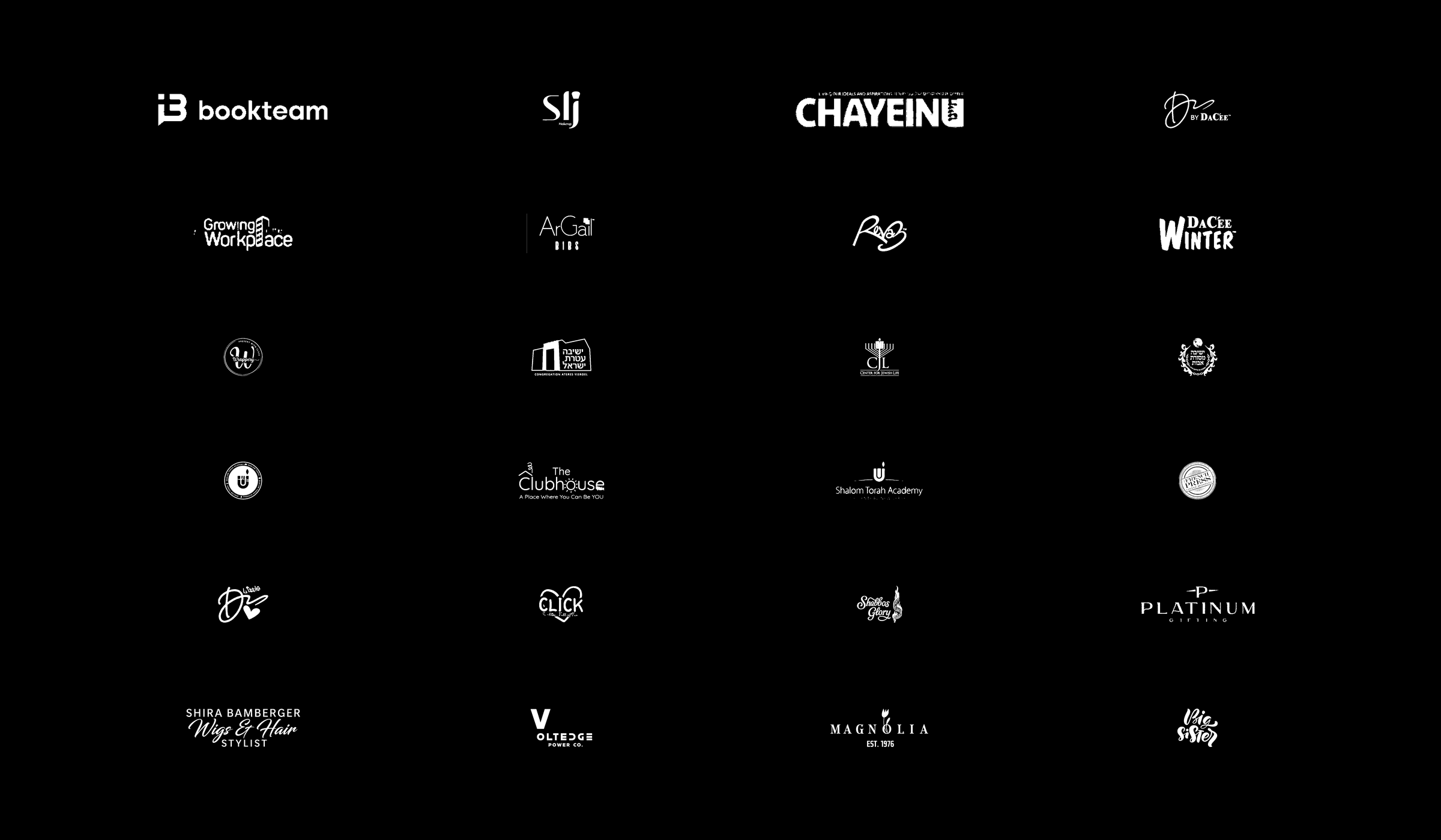 List of Clients we worked with.