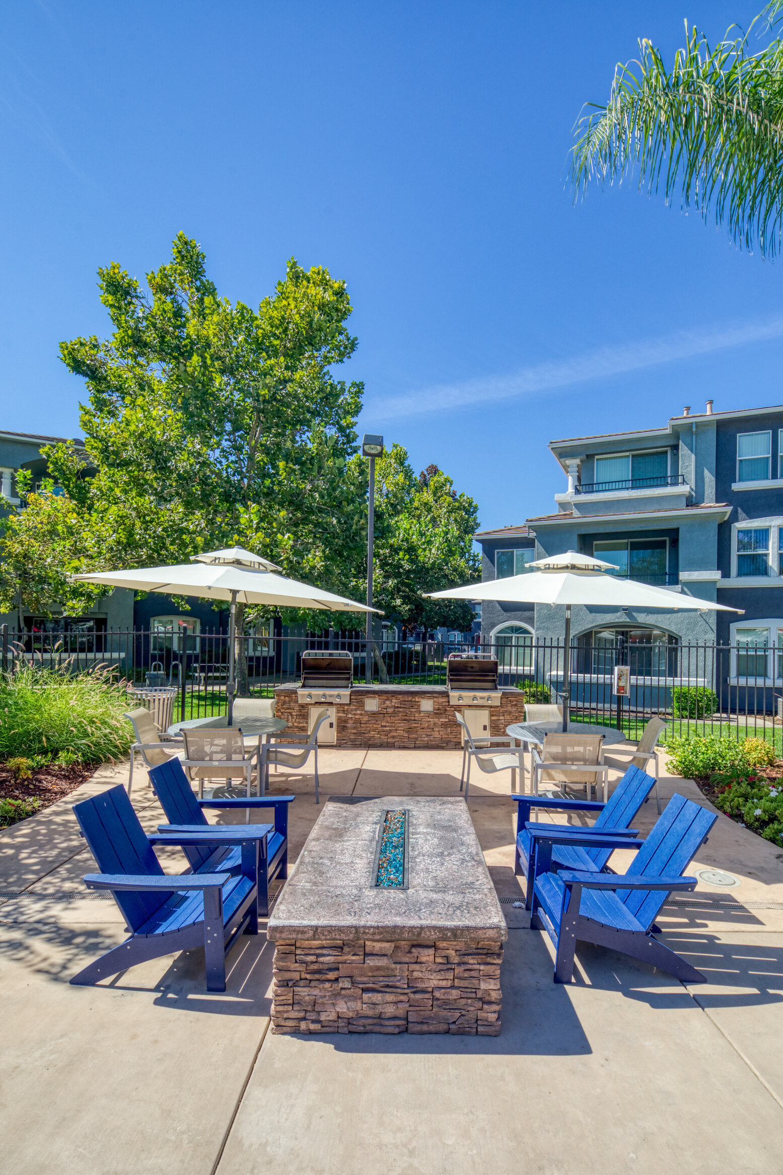 Grilling and firepit area