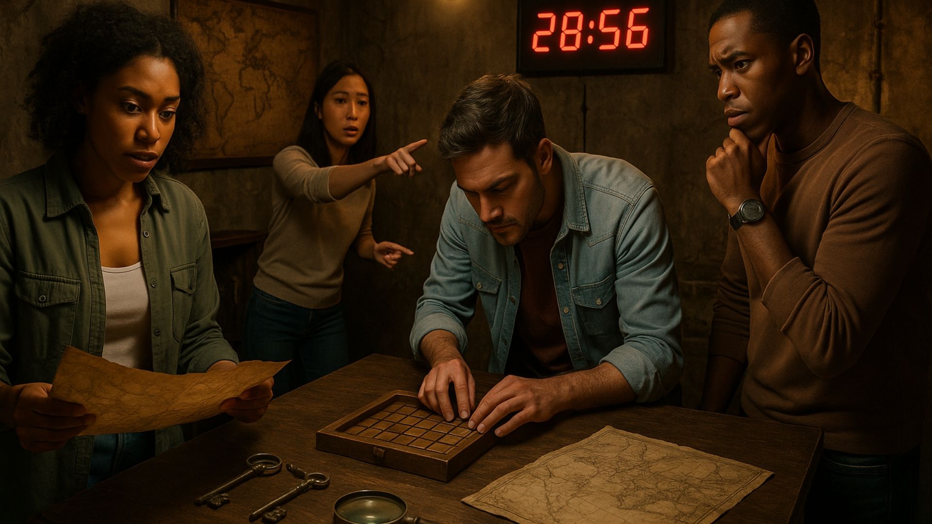 Escape room team roles