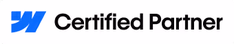 Blue stylized W logo followed by the text Certified Partner in black.