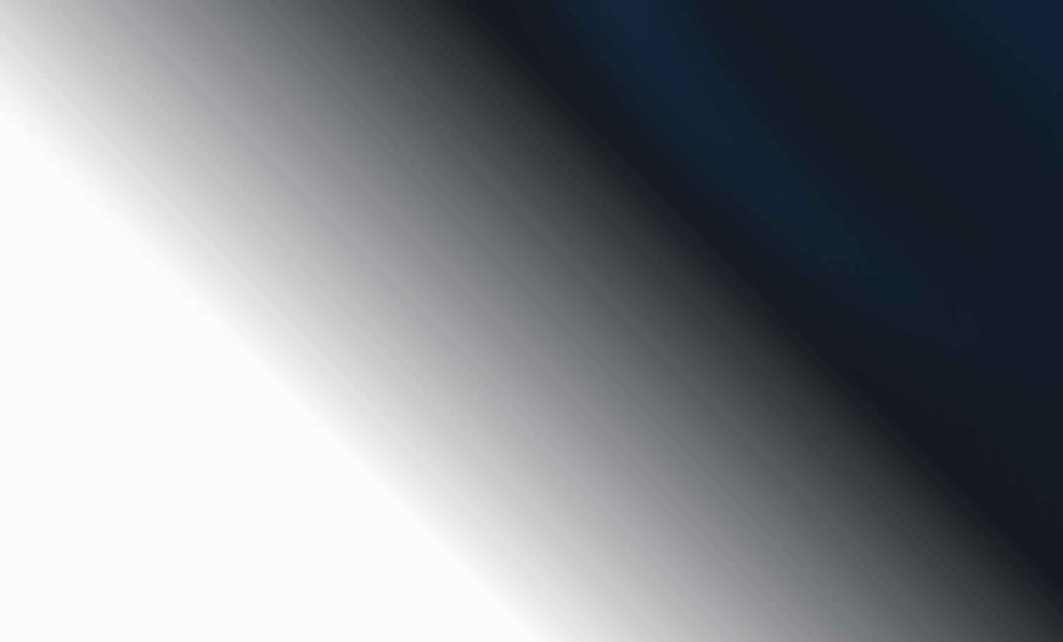 Abstract gradient background with diagonal black to dark blue fading into pale purple.