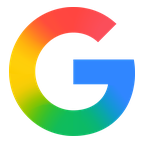 Google logo, the letter G in red, yellow, green and blue.