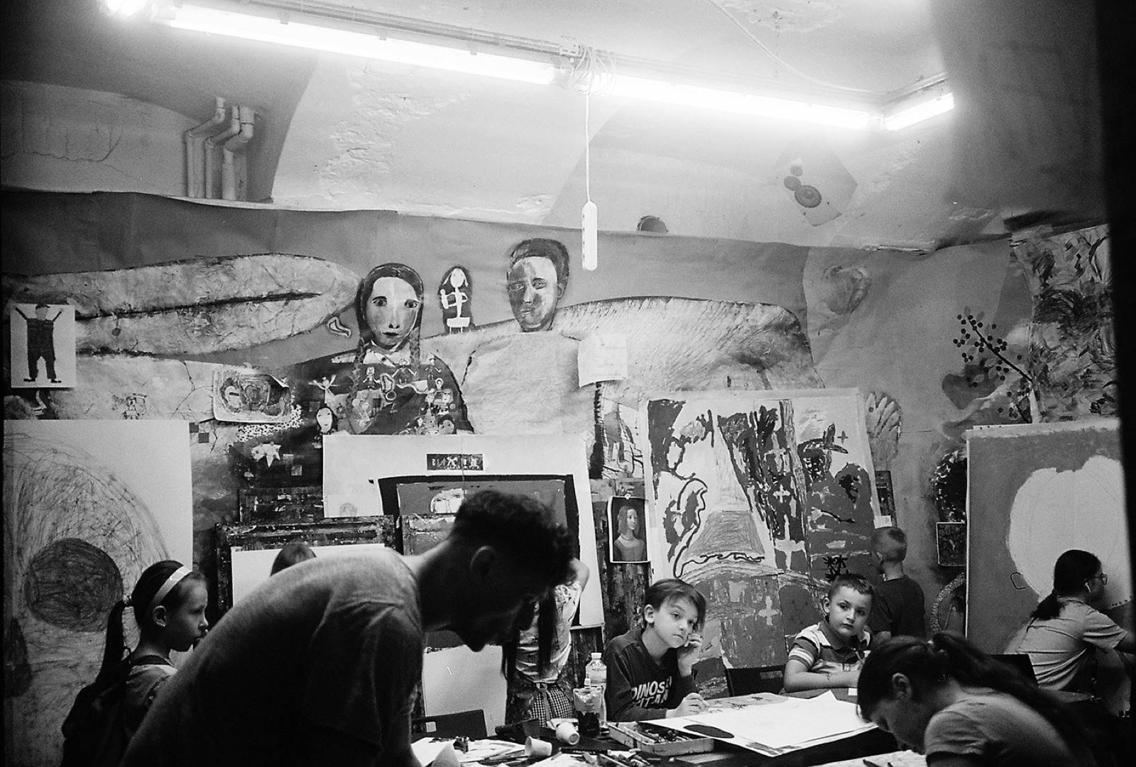 Bērnu mākslas studija Aza Nizi Maza, Harkiva, 2024. gada septembrī. Foto: Justīne Vernera
