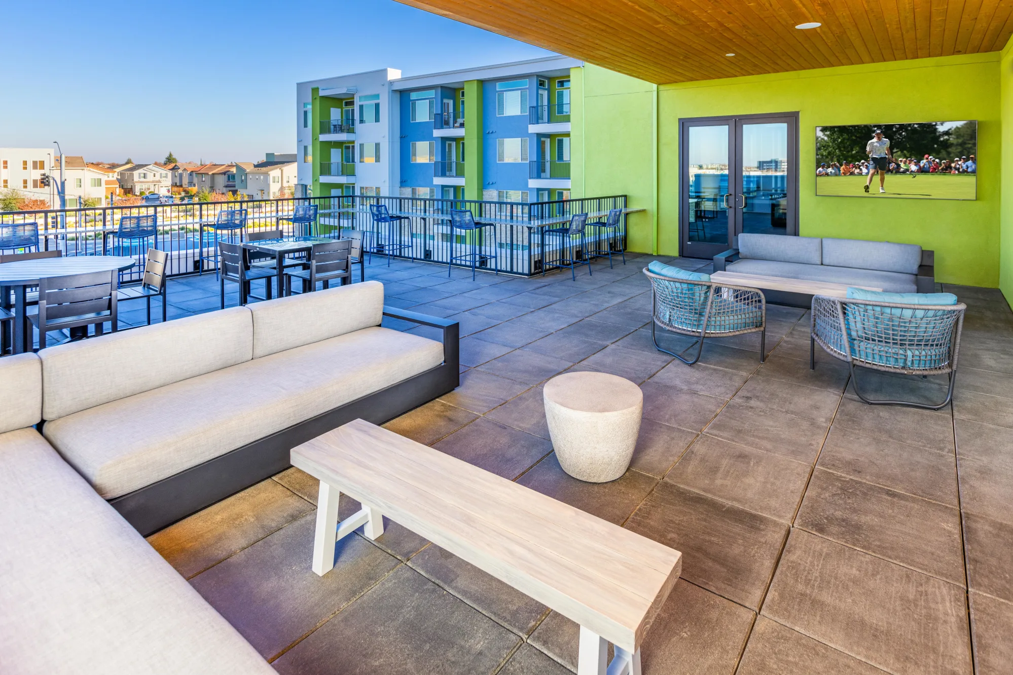 Rooftop lounge
