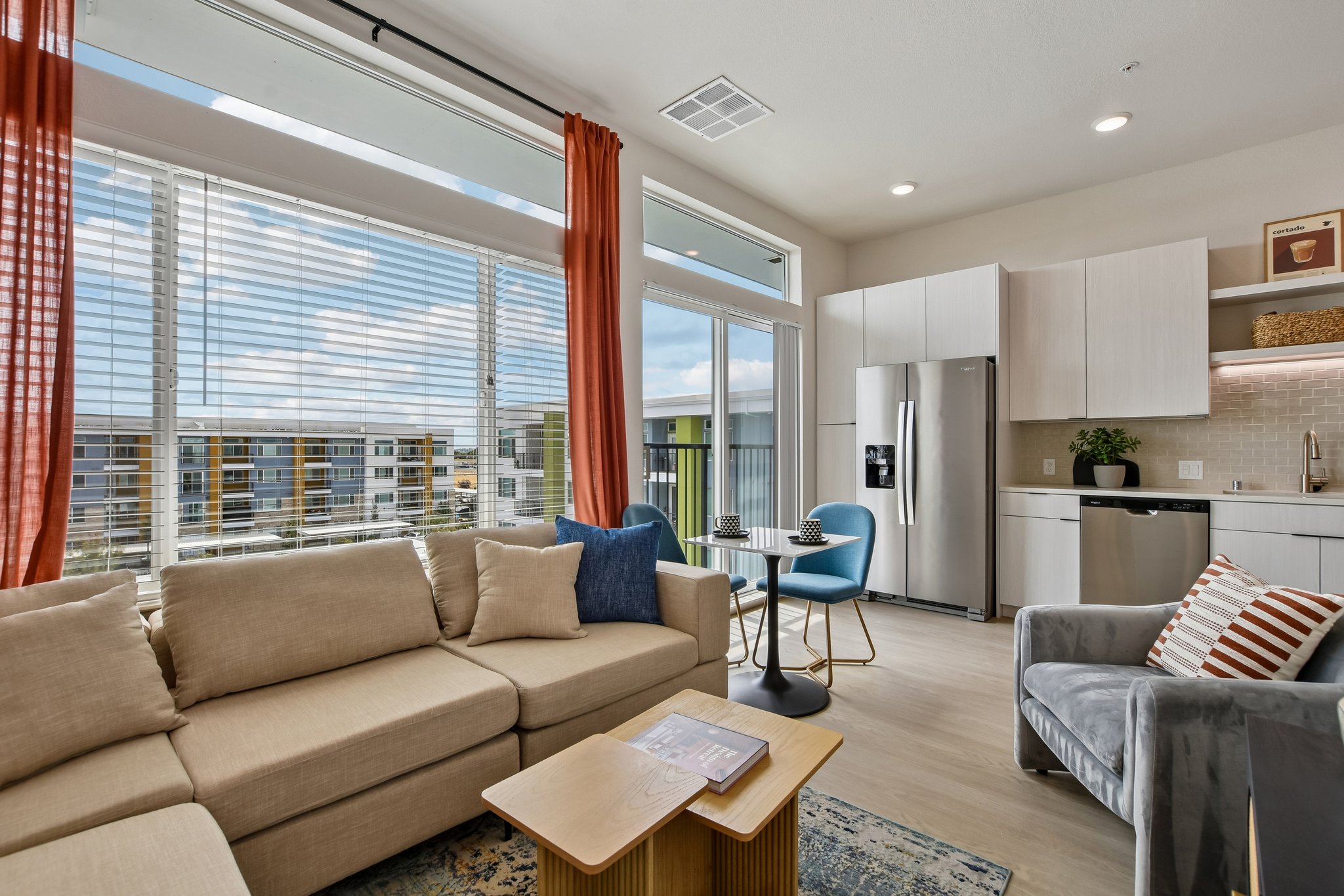 Decorated living room