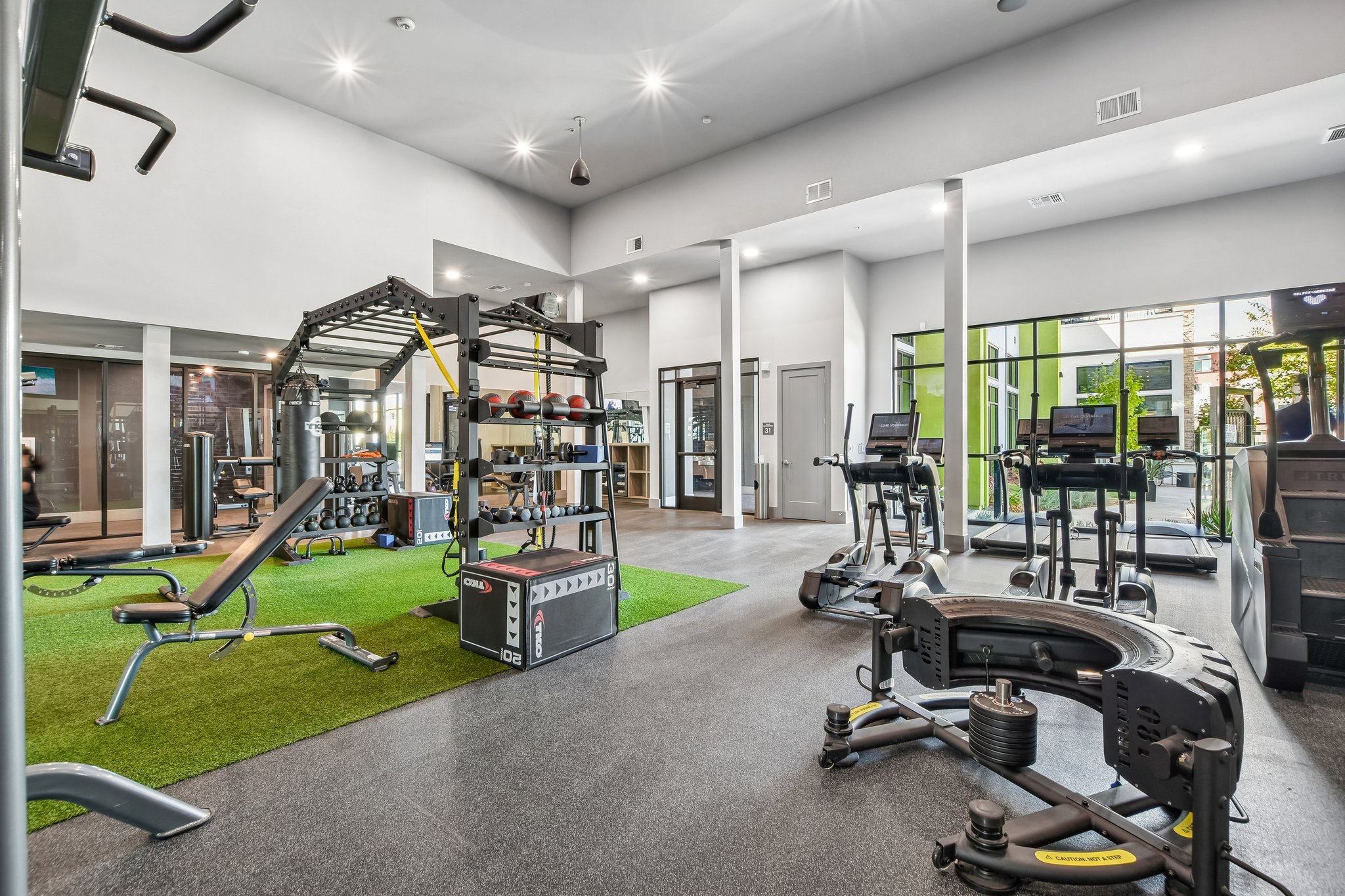 fully equipped fitness center