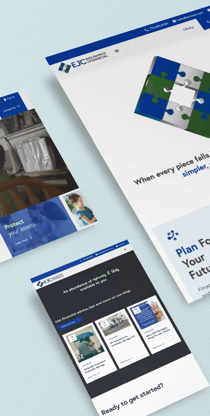 a homepage of a website for SEO