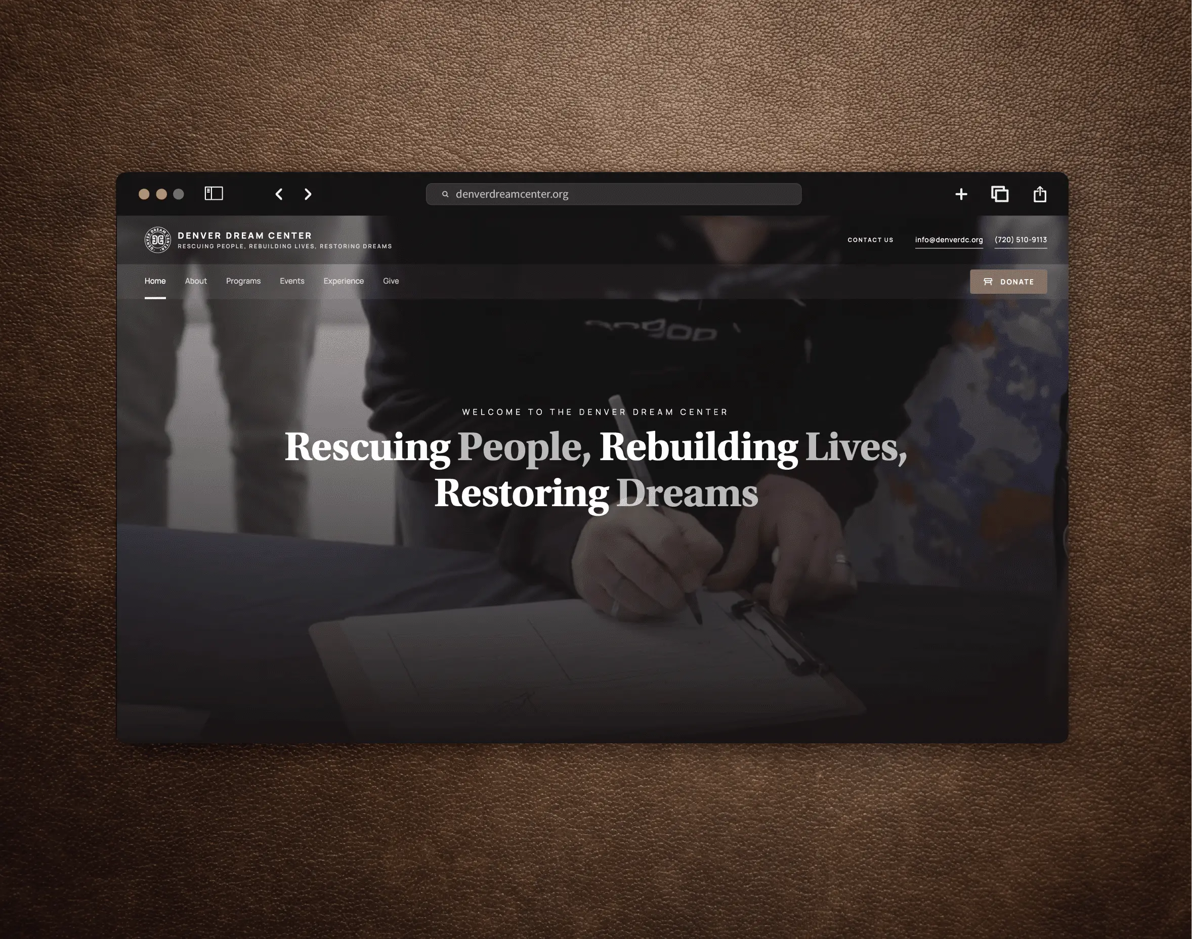 Website homepage redesigned