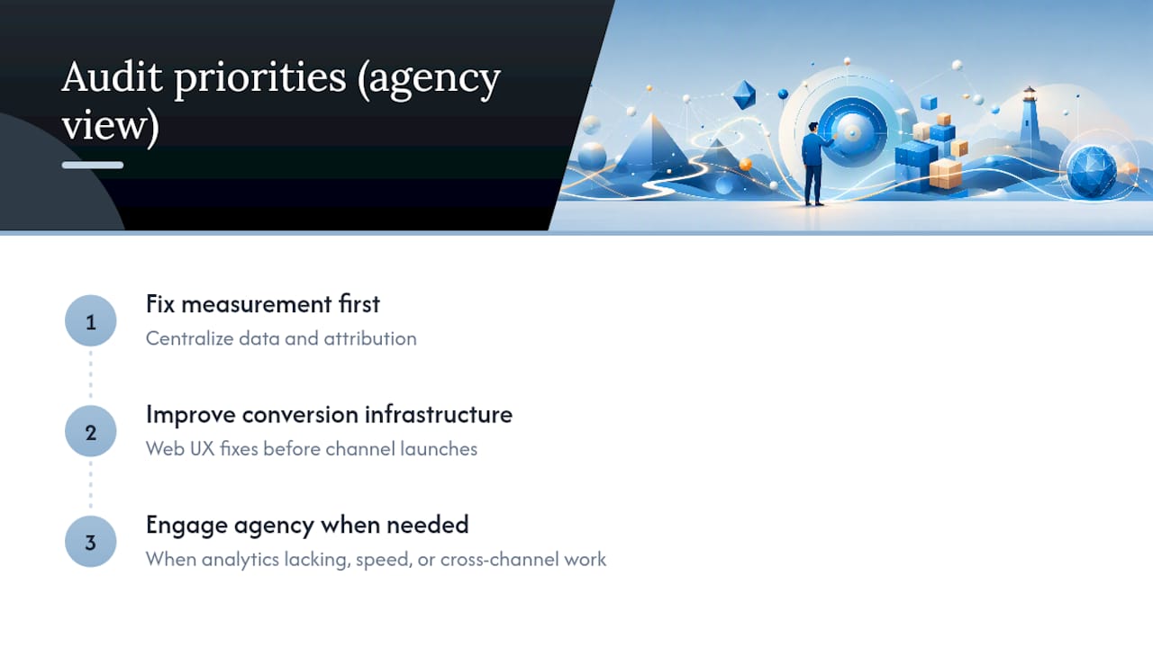 An agency perspective on what audits actually reveal — overview diagram