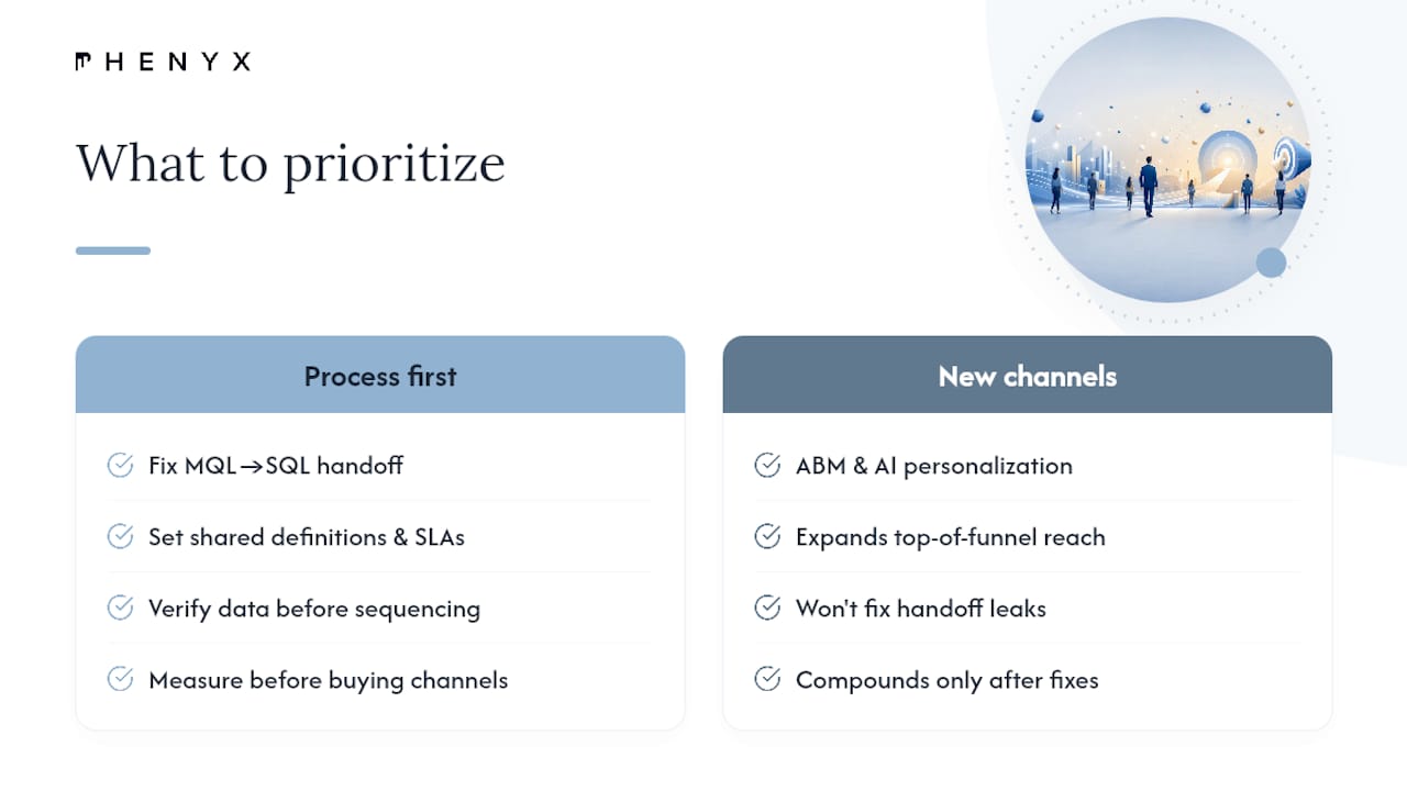 What the Data Actually Tells You to Prioritize — overview diagram