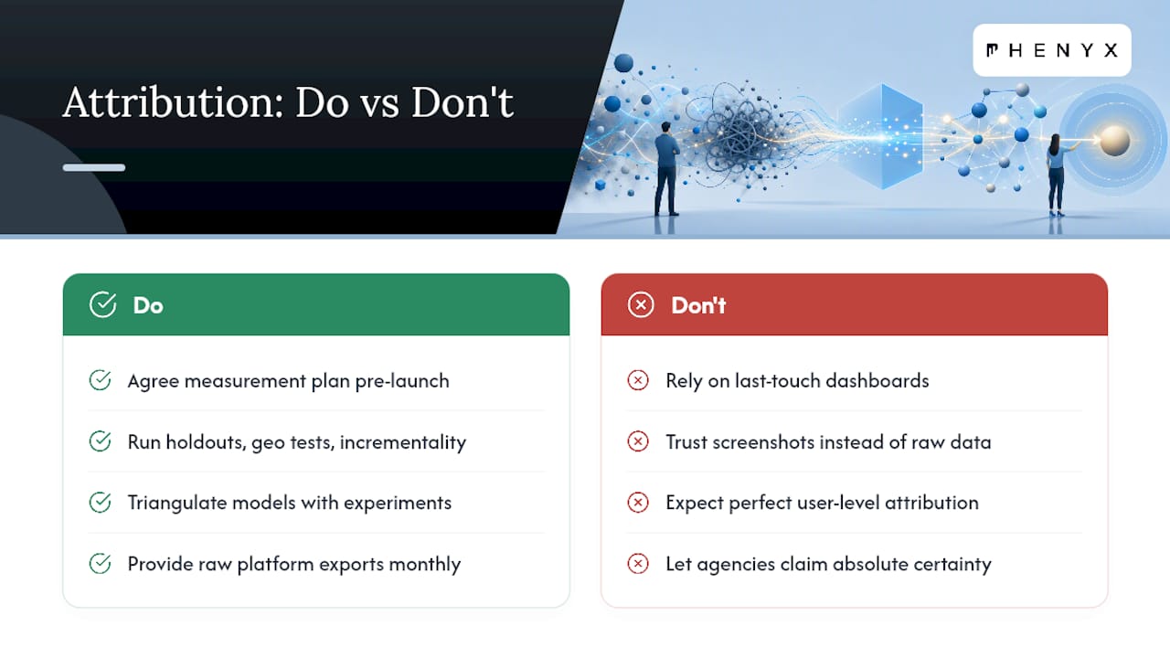 Why Attribution Models Mislead You (And What to Ask For Instead) — overview diagram