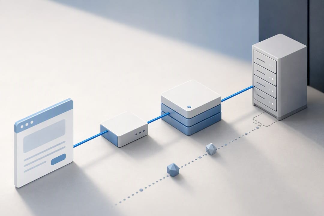CDN cache and server log request paths