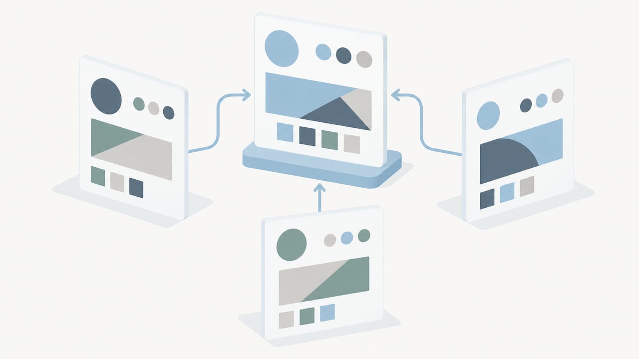 Mismatched brand elements becoming consistent