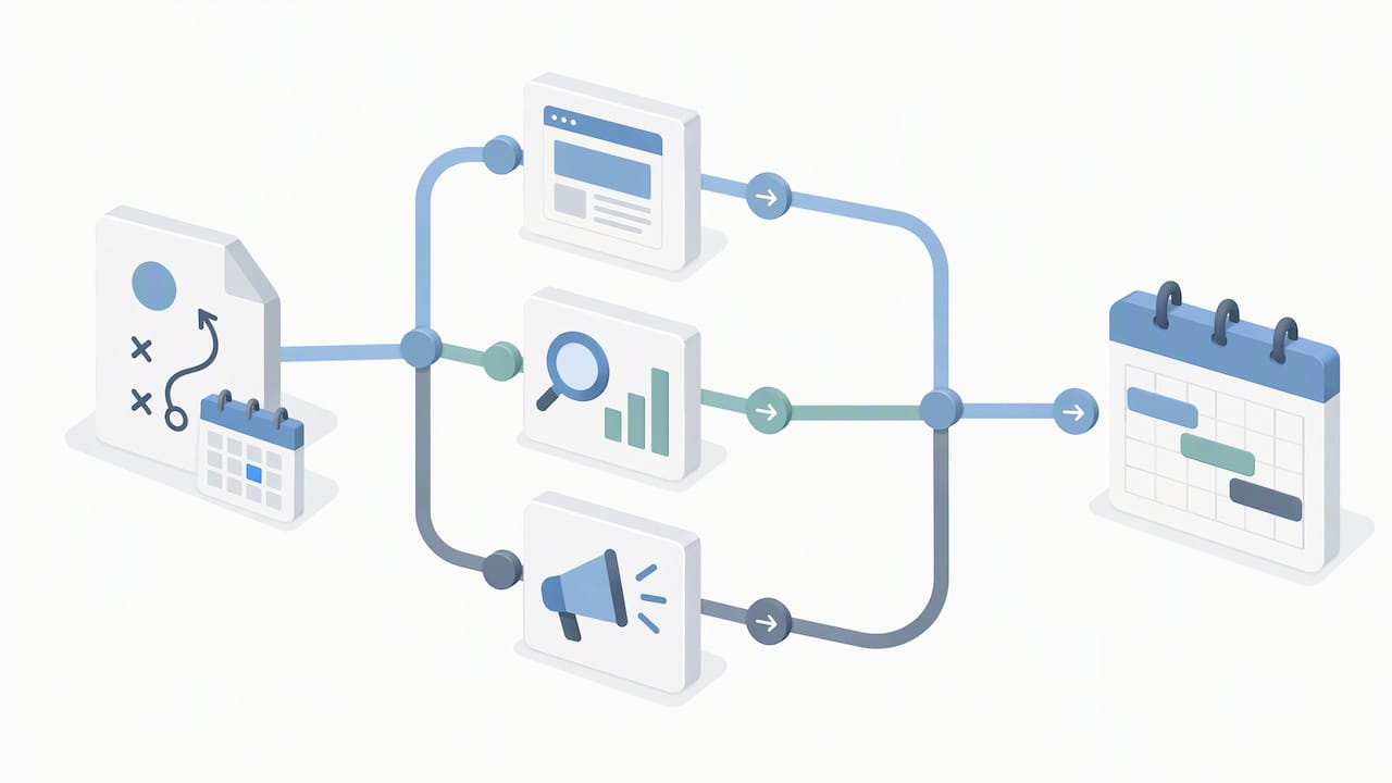 Marketing channels coordinated through one plan