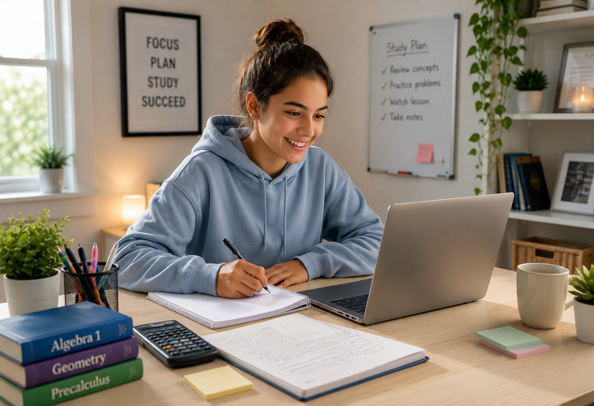 image of tutor during a session