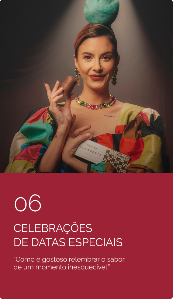 Território 06 da Kopenhagen, Celebrações de datas especiais, com mulher sorrindo com um presente