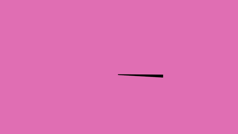 Animação da linguagem visual GINGA: formas geométricas em preto, creme e vermelho sobre rosa