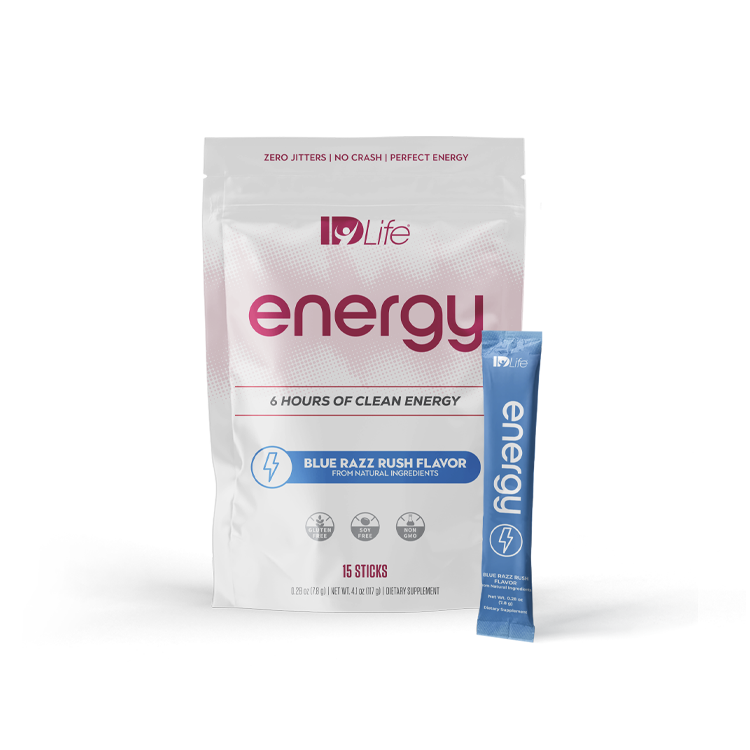 Energy pouch, Blue Razz flavor
