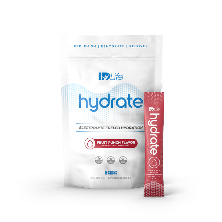 Hydrate pouch, Fruit Punch flavor