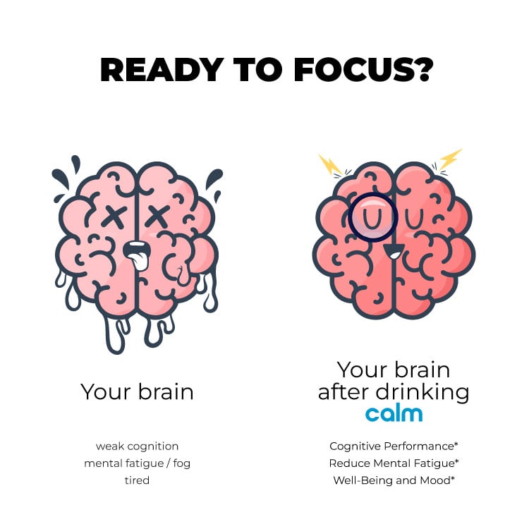Ready to Focus brain comparison infographic