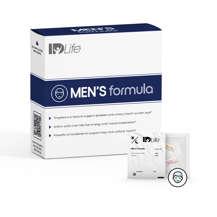 Men's Formula box with a daily evening packet
