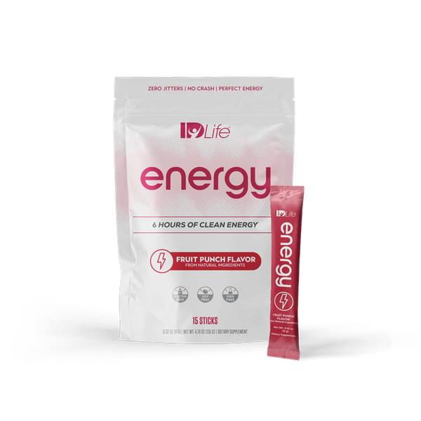 Energy Fruit Punch bag with one stick pack